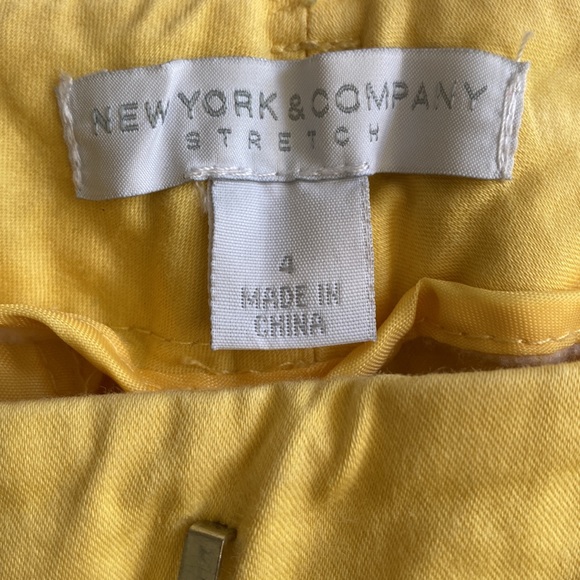 New York & Company Super Comfy Flat Front Stretch Trousers Ankle Pants, Size 4 - Picture 7 of 9